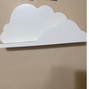 Target Cloud Wall Shelf White Nursery Kids Room Decor Floating Shelf 097040218